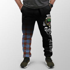 Anderson Modern Tartan Crest Jogger Sweatpants - Alba Celtic Style