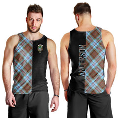 Anderson Ancient Tartan Crest Men's Tank Top - Cross Style