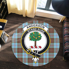 Anderson Ancient Tartan Crest Round Rug