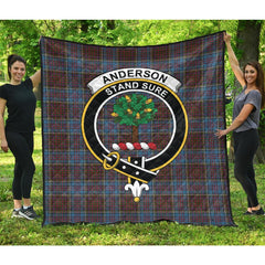 Anderson Highland Society of London Tartan Crest Quilt