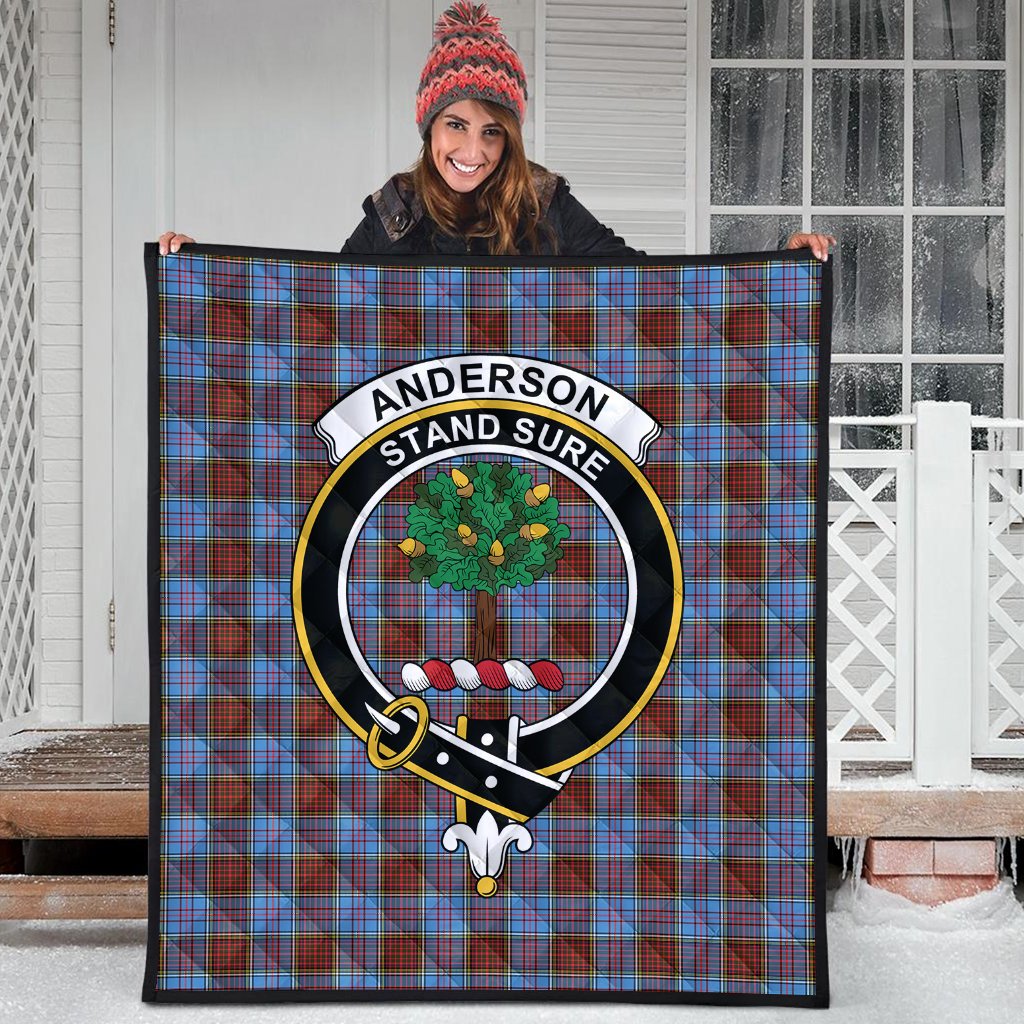 Anderson Modern Tartan Crest Quilt