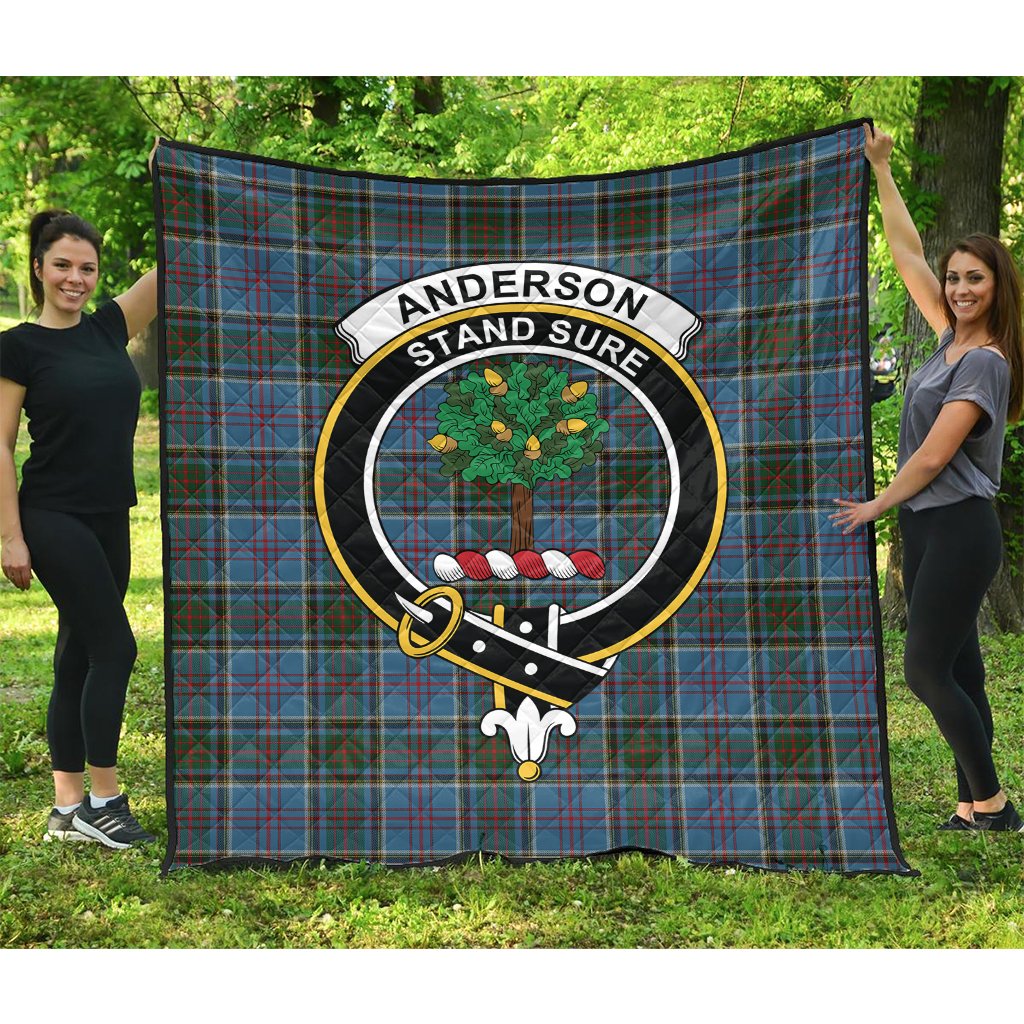 Anderson Old Makinlay Tartan Crest Quilt