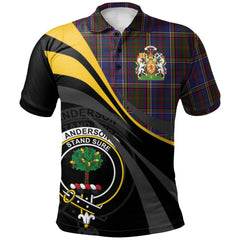 Anderson W L Tartan Polo Shirt - Royal Coat Of Arms Style