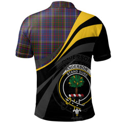 Anderson W L Tartan Polo Shirt - Royal Coat Of Arms Style