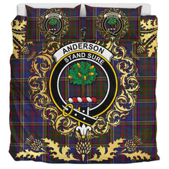 Anderson W L Tartan Crest Bedding Set - Golden Thistle Style