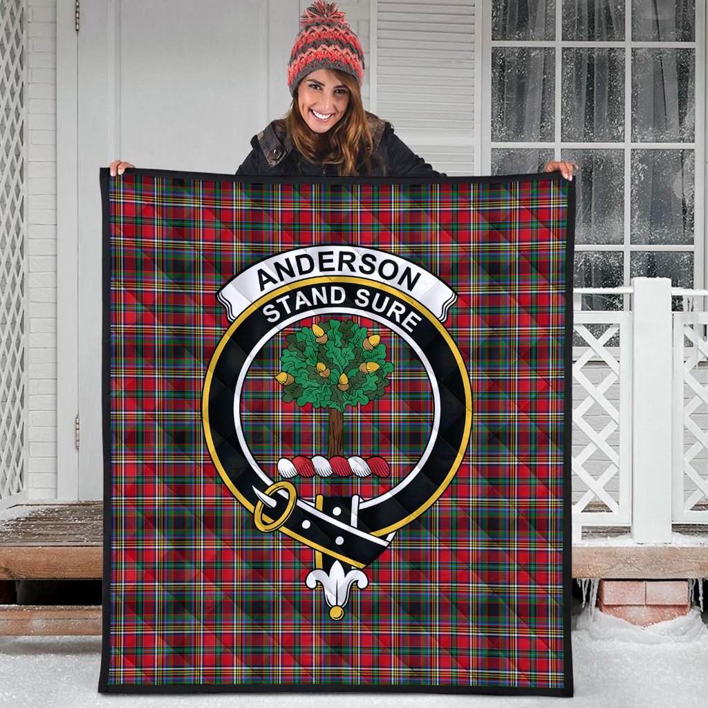 Anderson of Arbrake Tartan Crest Quilt