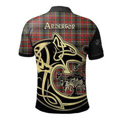 Anderson of Arbrake Tartan Polo Shirt Viking Wolf