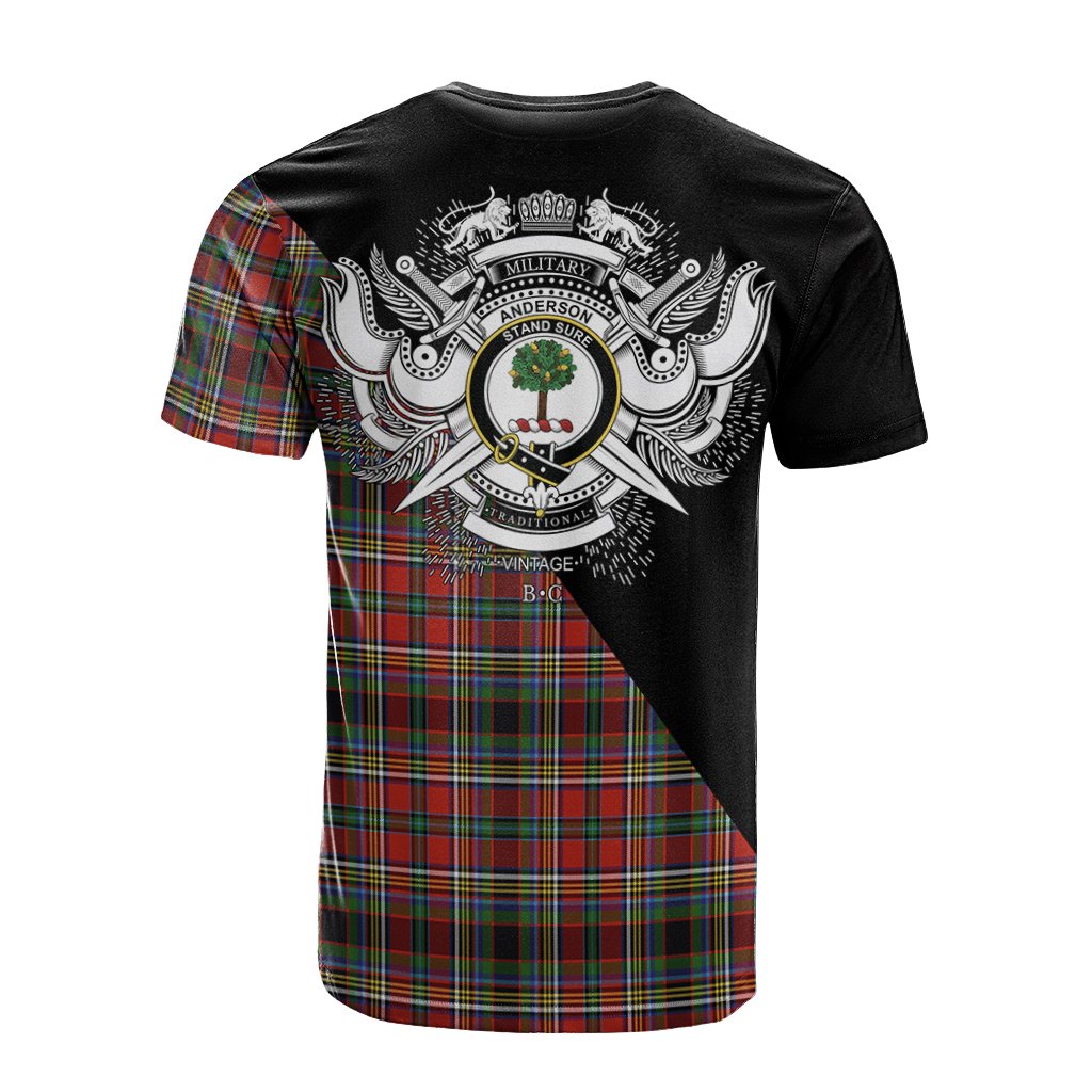 Anderson of Arbrake Tartan - Military T-Shirt