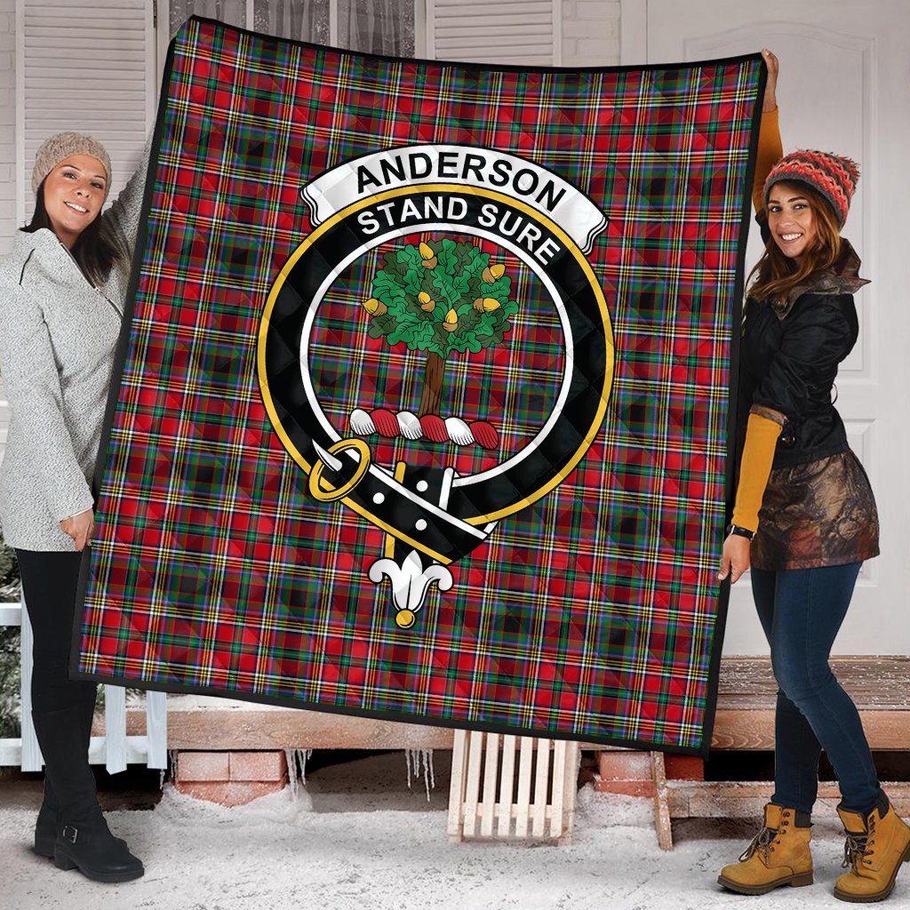 Anderson of Arbrake Tartan Crest Quilt