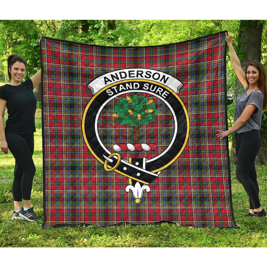 Anderson of Arbrake Tartan Crest Quilt