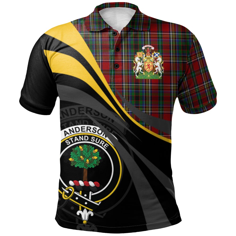 Anderson of Ardbrake Tartan Polo Shirt - Royal Coat Of Arms Style