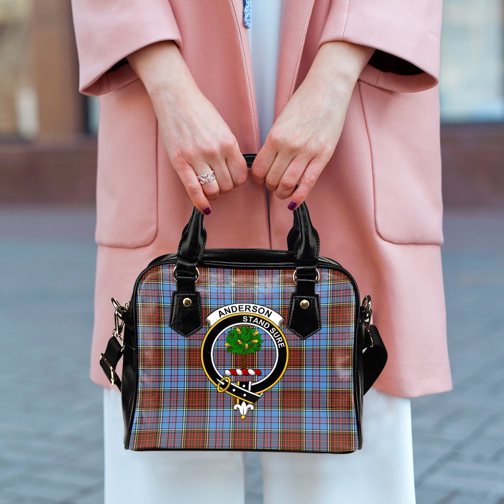 Anderson Modern Tartan Crest Shoulder Handbags