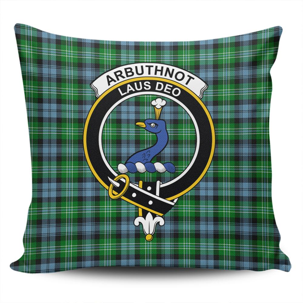 Scottish Arbuthnot Ancient Tartan Crest Pillow Cover - Tartan Cushion Cover 1
