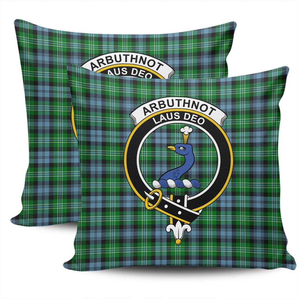 Scottish Arbuthnot Ancient Tartan Crest Pillow Cover - Tartan Cushion Cover 2