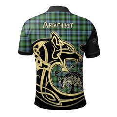 Arbuthnot Ancient Tartan Polo Shirt Viking Wolf