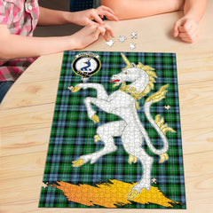 Arbuthnot Ancient Tartan Crest Unicorn Scotland Jigsaw Puzzles