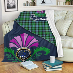 Arbuthnot Tartan Crest Premium Blanket - Thistle Style
