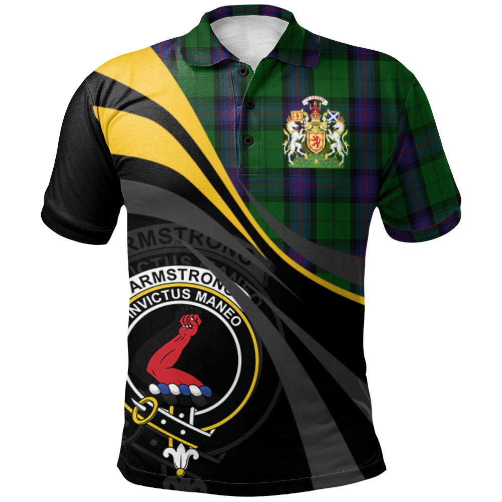 Armstrong Tartan Polo Shirt - Royal Coat Of Arms Style