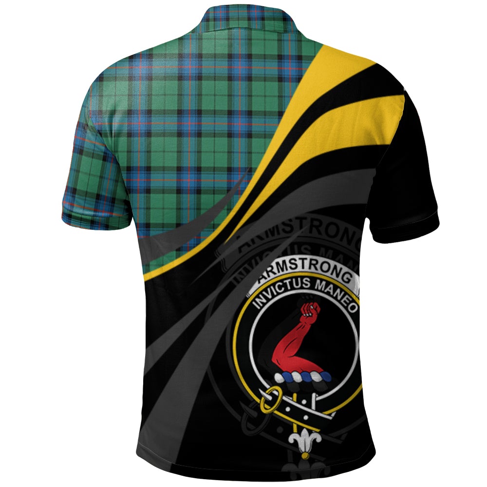 Armstrong Ancient Tartan Polo Shirt - Royal Coat Of Arms Style