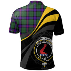 Armstrong Modern Tartan Polo Shirt - Royal Coat Of Arms Style