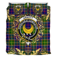 Arnott Tartan Crest Bedding Set - Golden Thistle Style