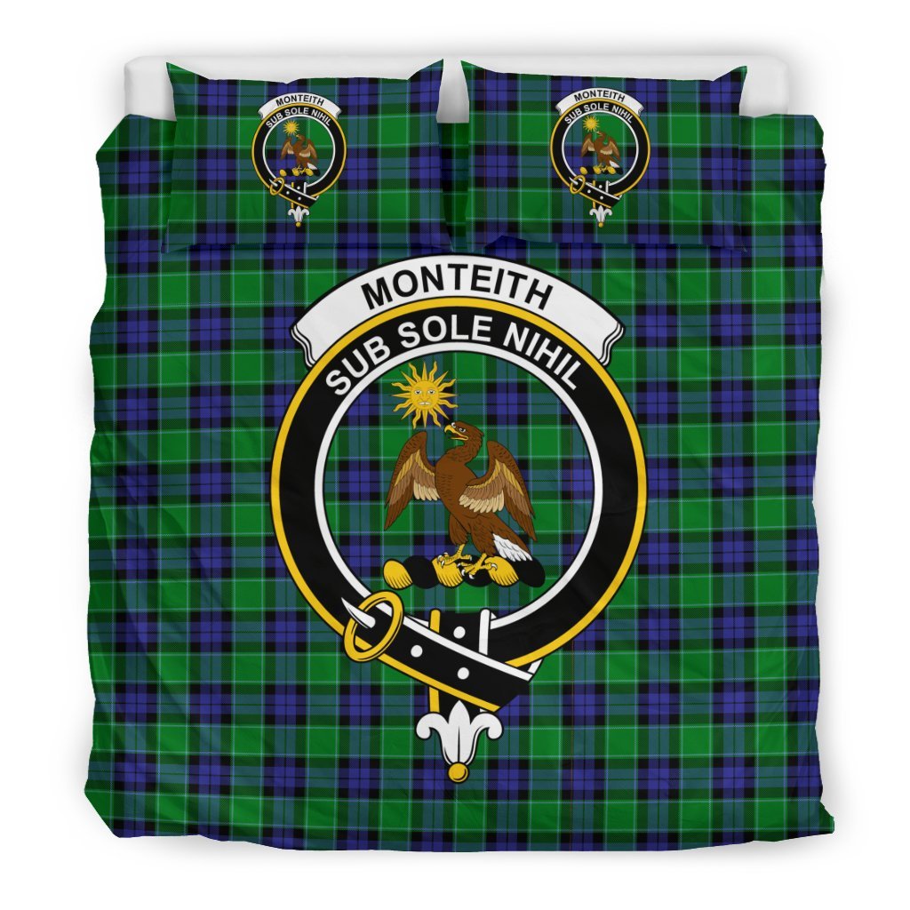 Monteith Family Tartan Crest Bedding Set