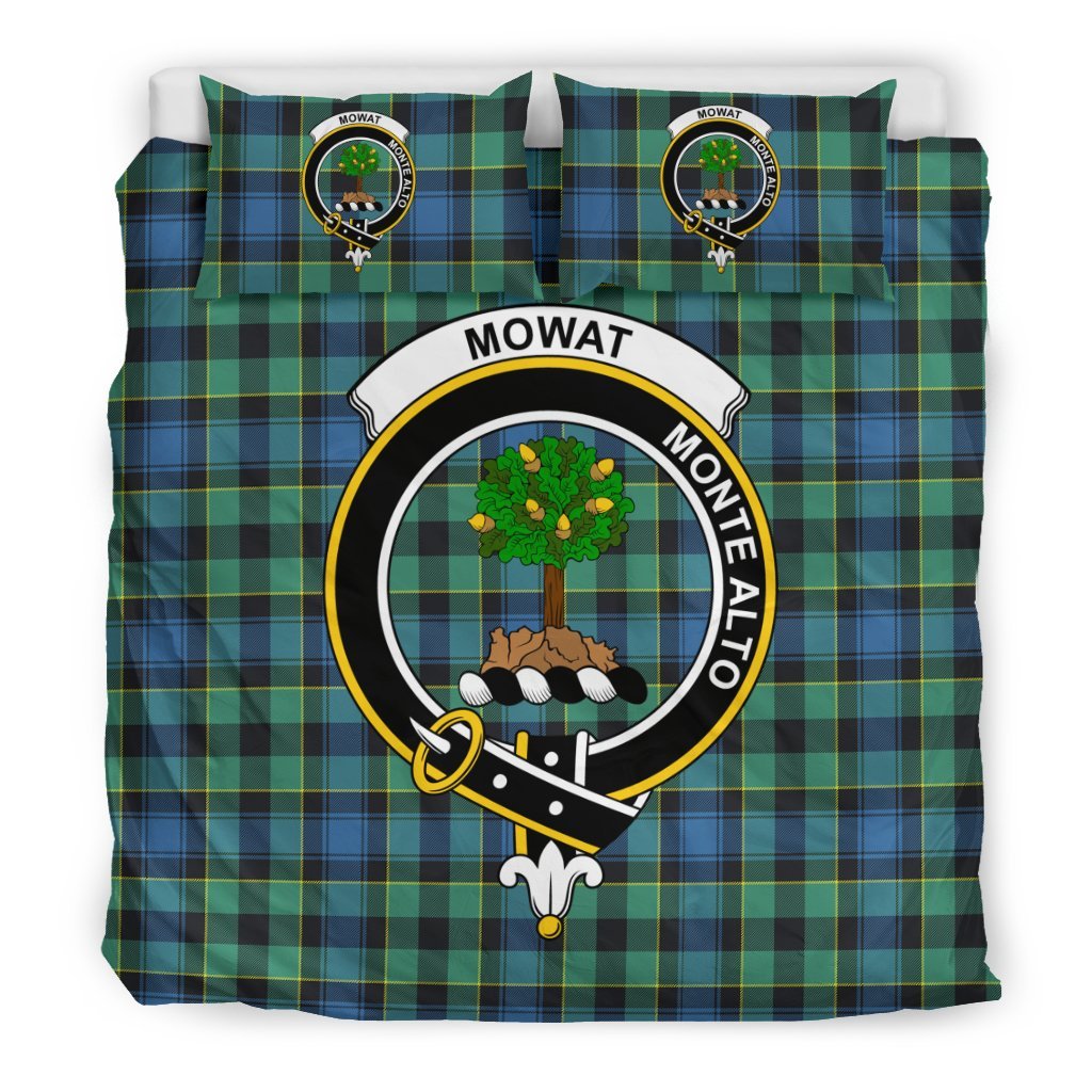 Mowat (Of Inglistoun) Family Tartan Crest Bedding Set
