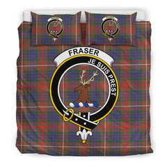 Fraser (Of Lovat) Family Tartan Crest Bedding Set