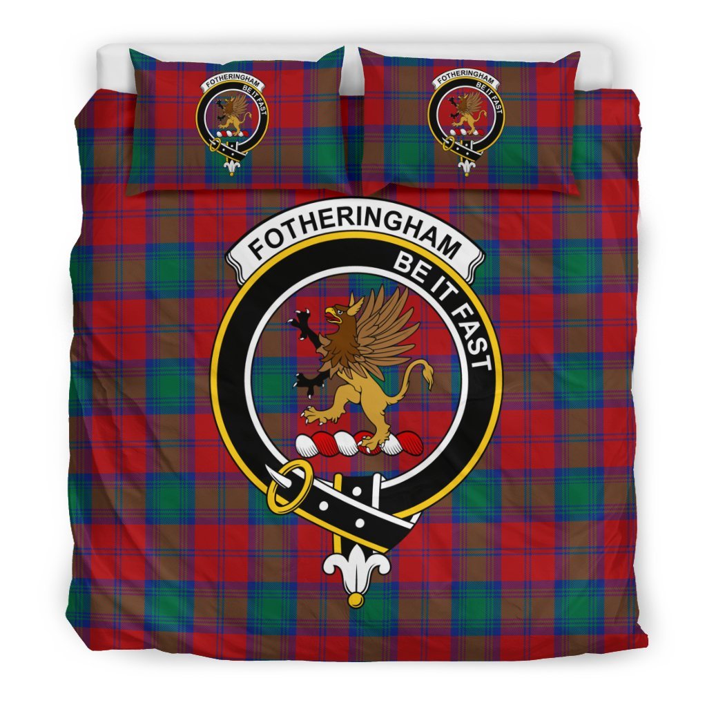 Fotheringham Family Tartan Crest Bedding Set