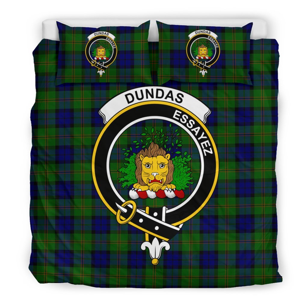 Dundas Family Tartan Crest Bedding Set