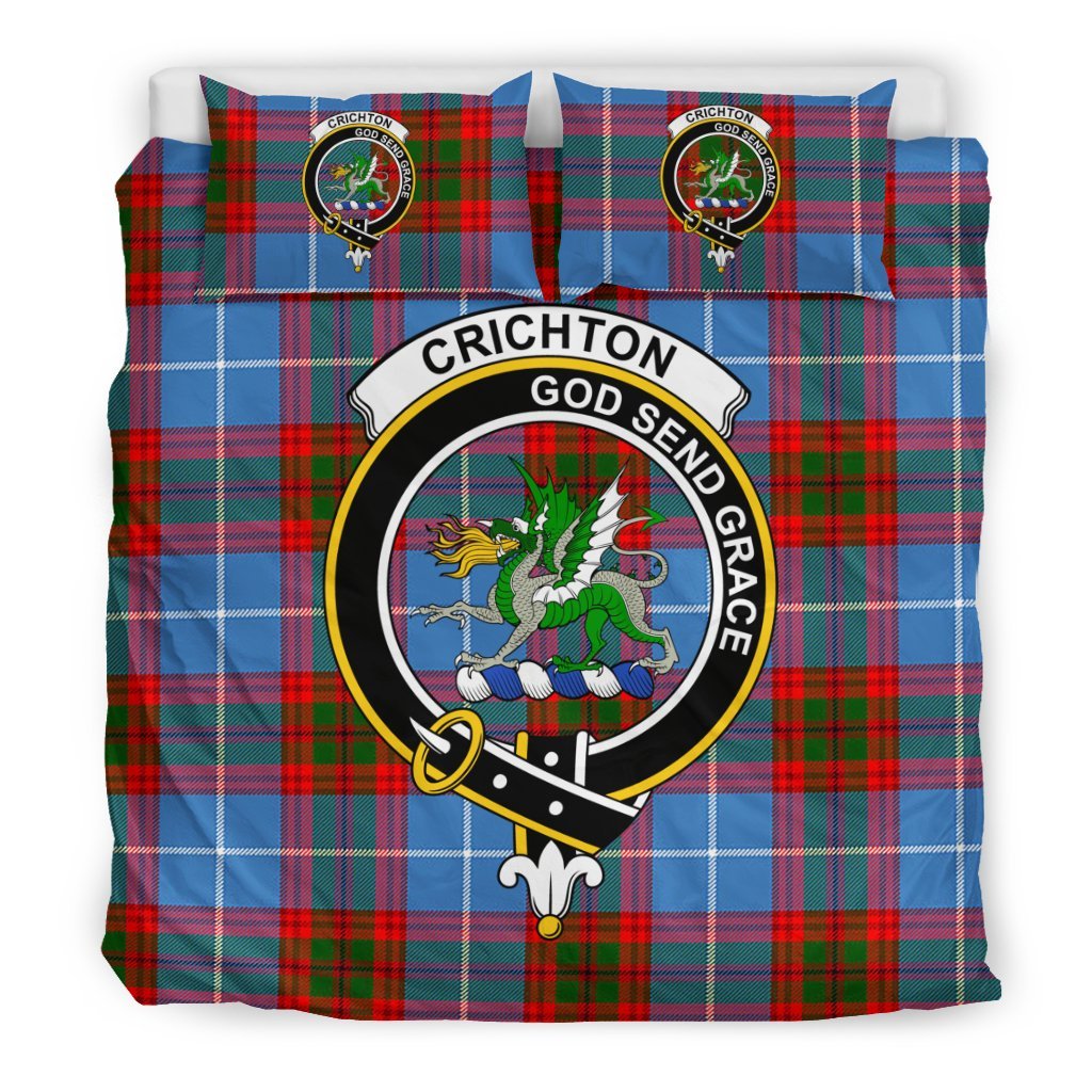 Crichton Family Tartan Crest Bedding Set