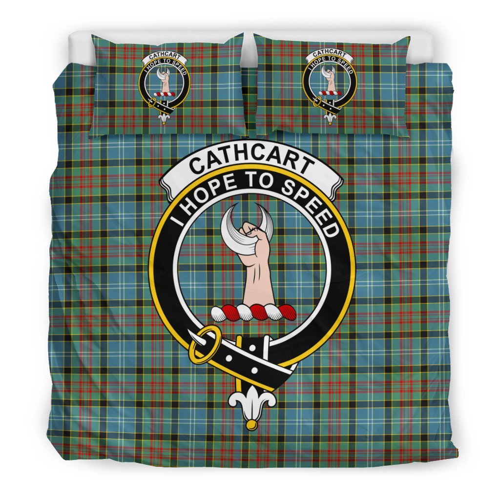 Cathcart Family Tartan Crest Bedding Set