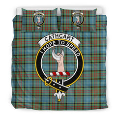 Cathcart Family Tartan Crest Bedding Set