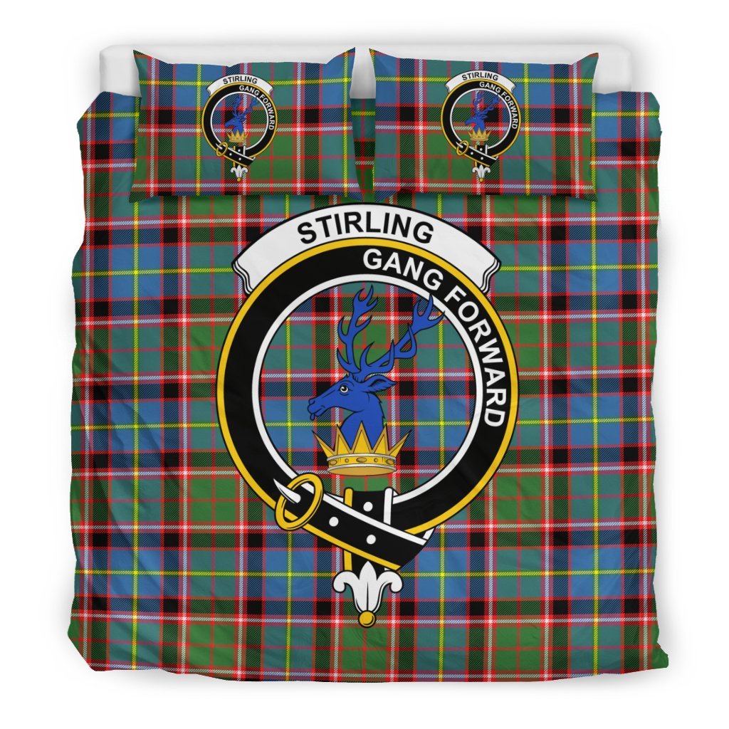 Stirling (Of Cadder-Present Chief) Family Tartan Crest Bedding Set
