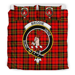 Brodie Family Tartan Crest Bedding Set