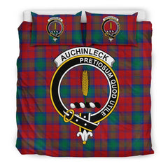 Auchinleck Or Affleck Family Tartan Crest Bedding Set