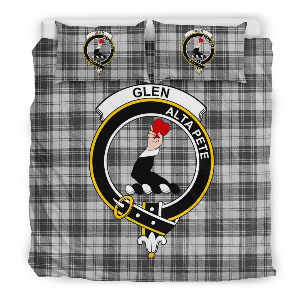Glen Family Tartan Crest Bedding Set