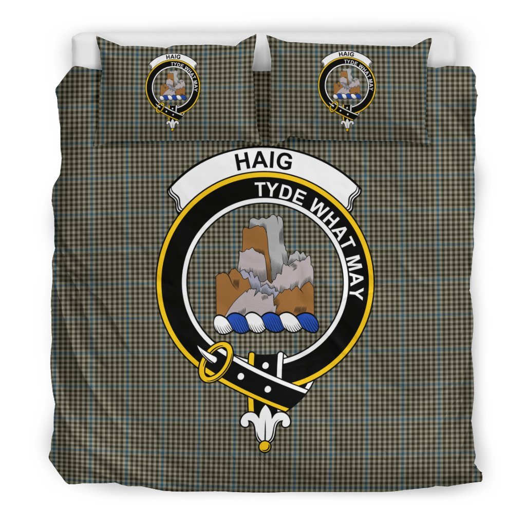 Haig Family Tartan Crest Bedding Set