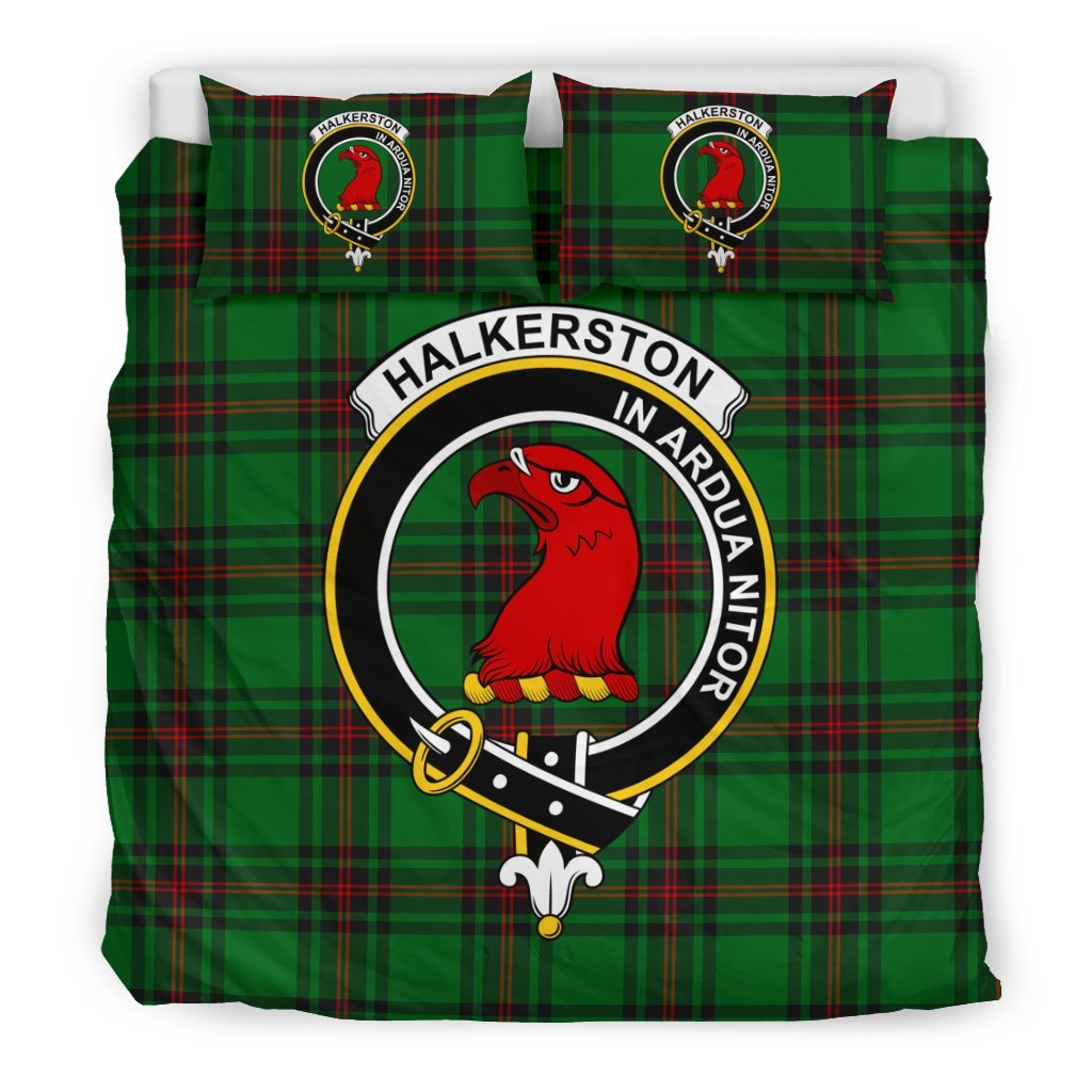 Halkerston Family Tartan Crest Bedding Set