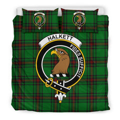 Halkett Family Tartan Crest Bedding Set