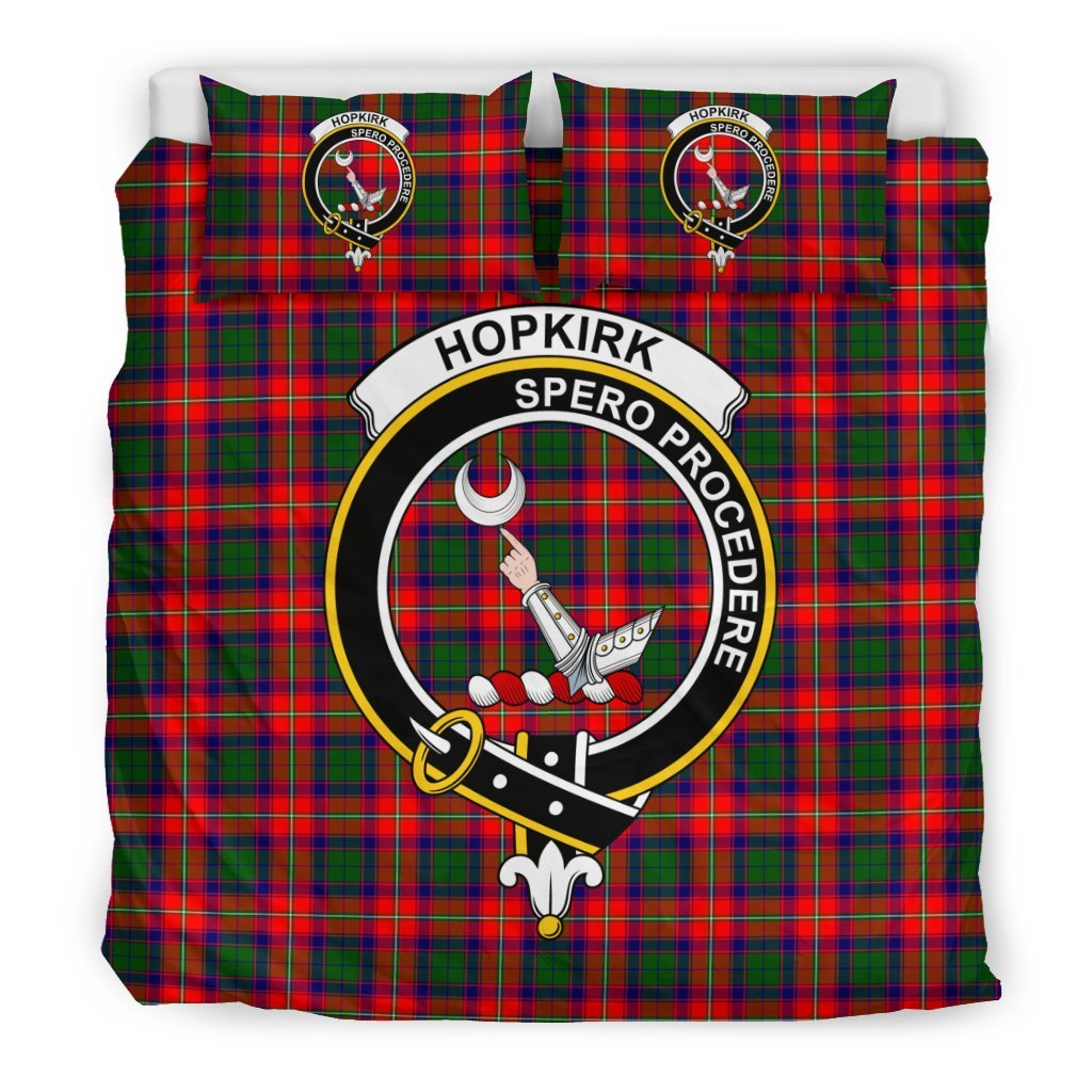 Hopkirk Family Tartan Crest Bedding Set