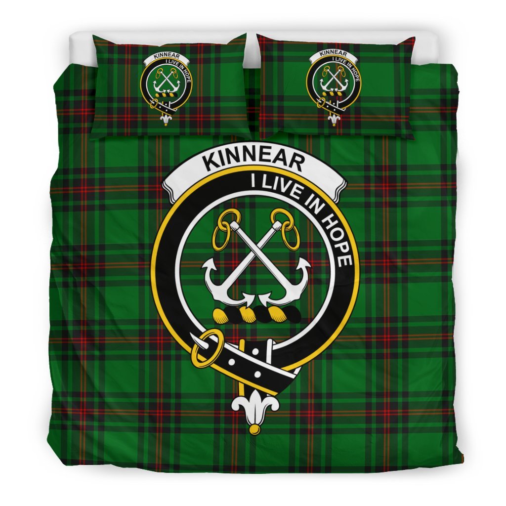 Kinnear Family Tartan Crest Bedding Set