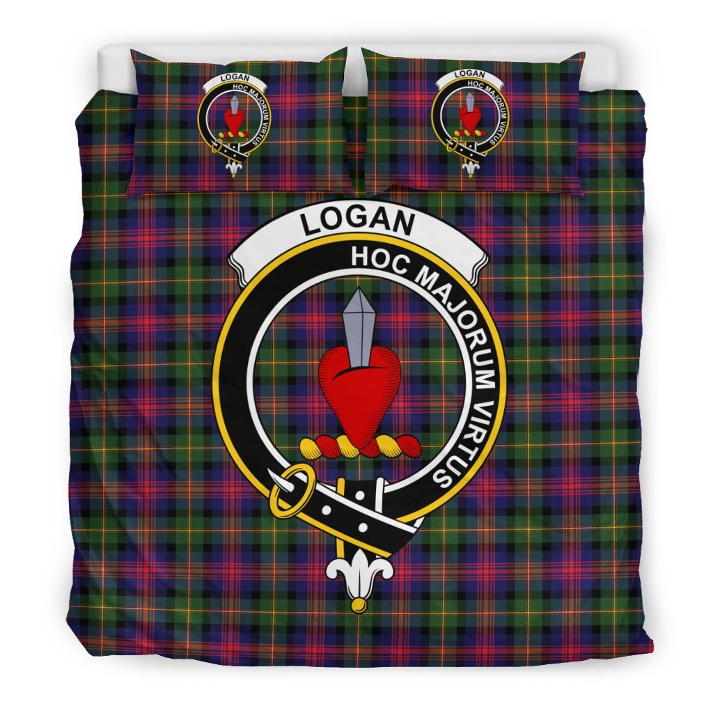 Logan Family Tartan Crest Bedding Set