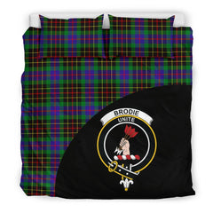 Brodie Hunting Modern Family Tartan Crest Wave Style Bedding Set