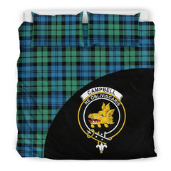 Campbell Ancient 01 Family Tartan Crest Wave Style Bedding Set