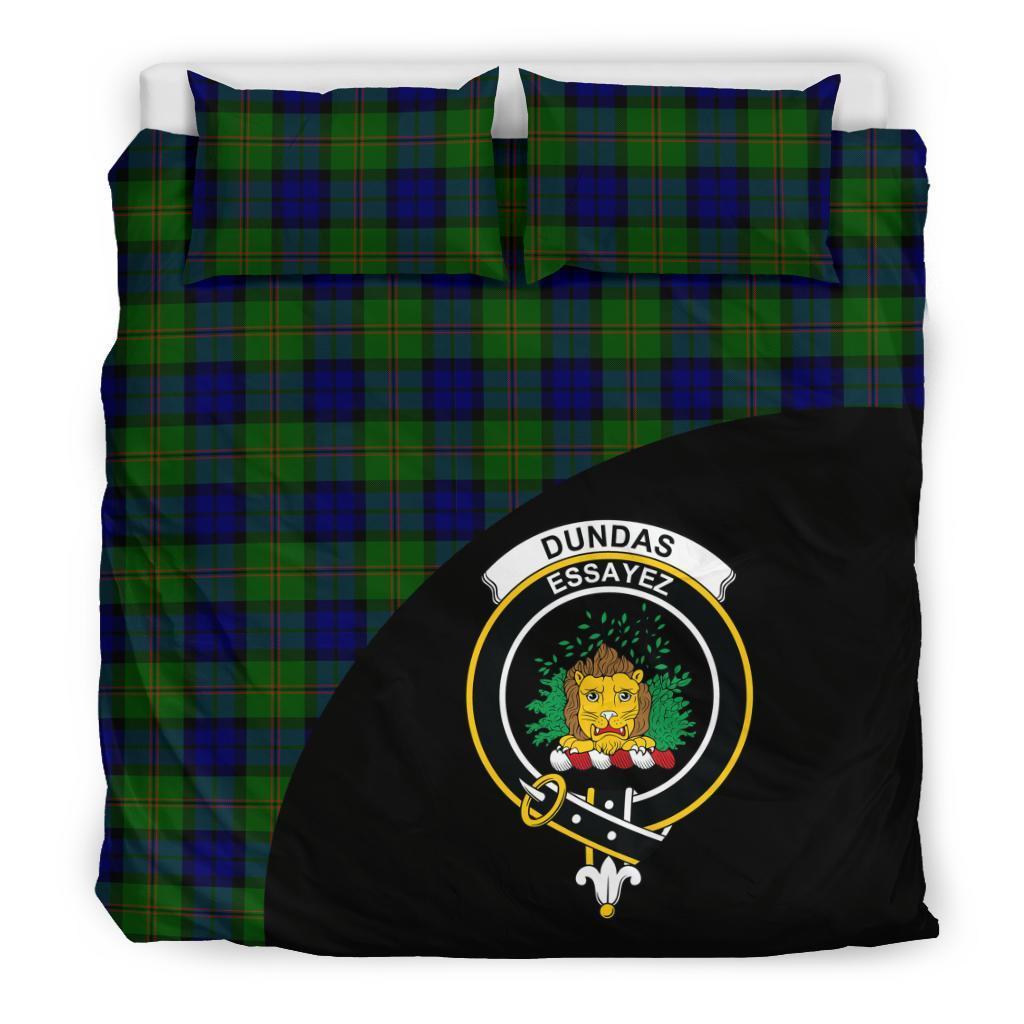 Dundas Modern Family Tartan Crest Wave Style Bedding Set