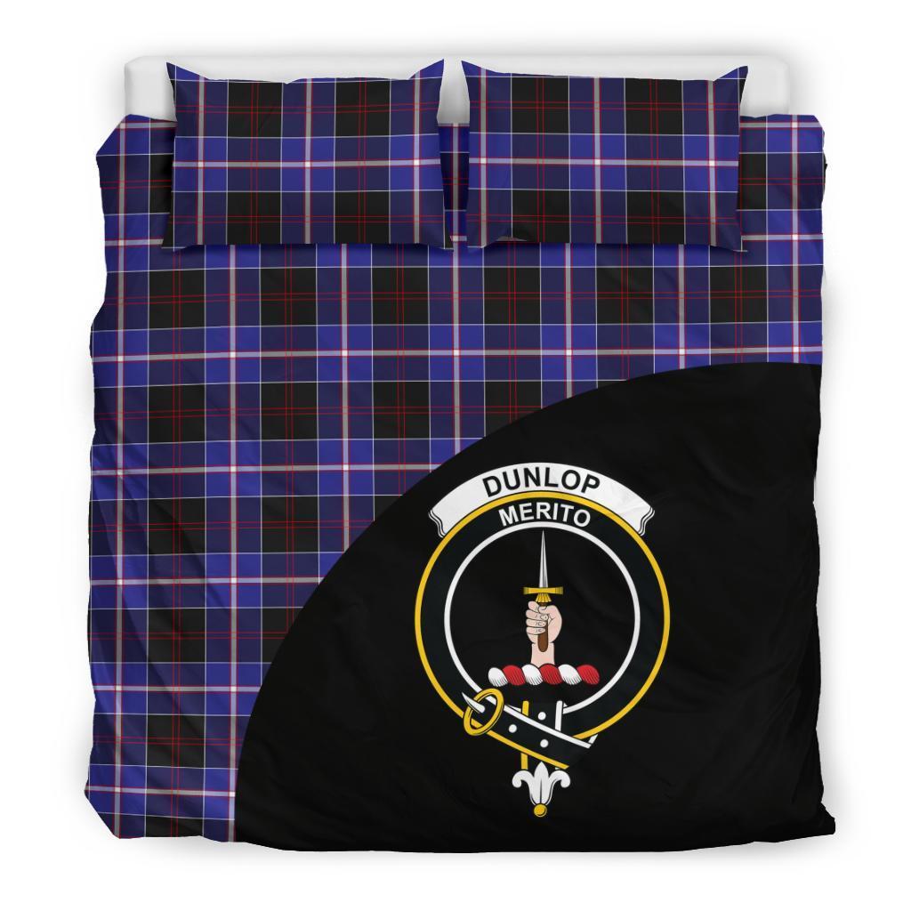 Dunlop Modern Family Tartan Crest Wave Style Bedding Set