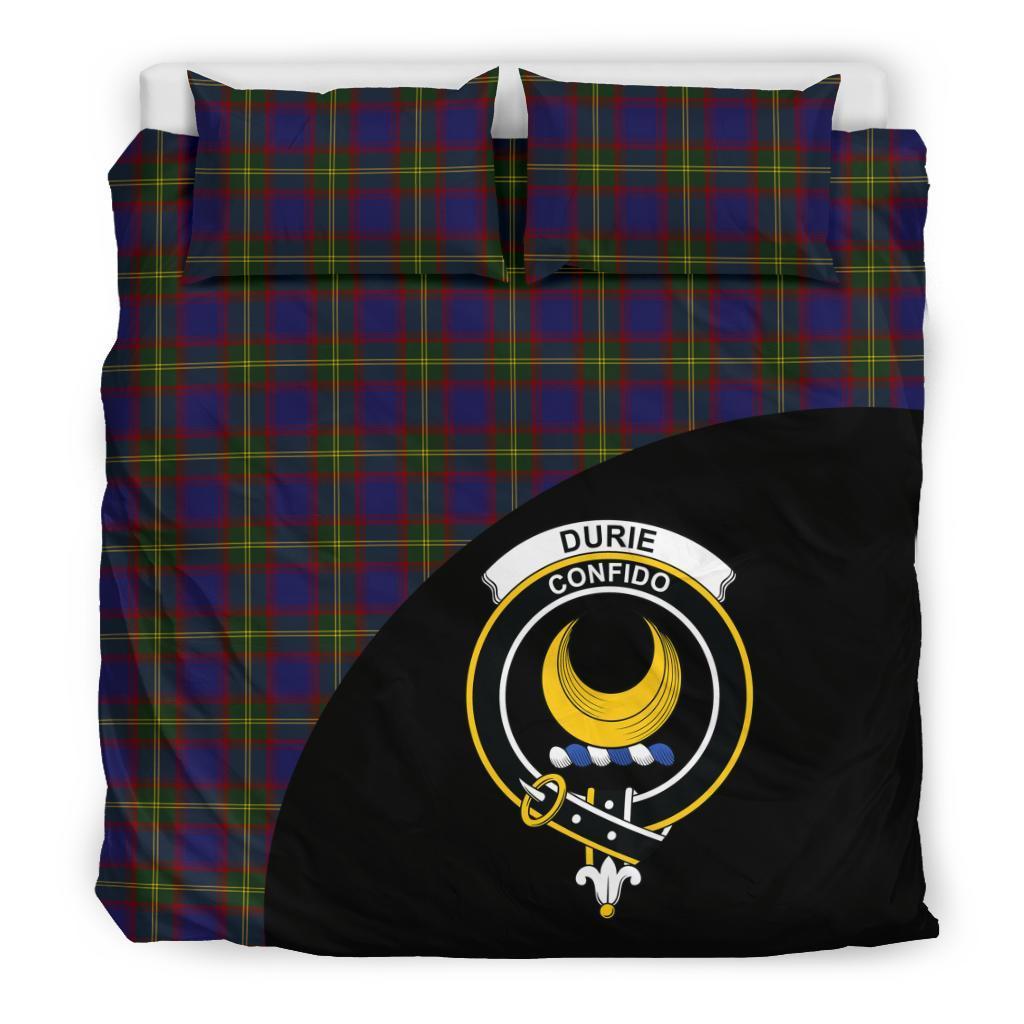 Durie Family Tartan Crest Wave Style Bedding Set