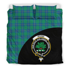 Irvine Ancient Tartan Crest Bedding Set Wave Style