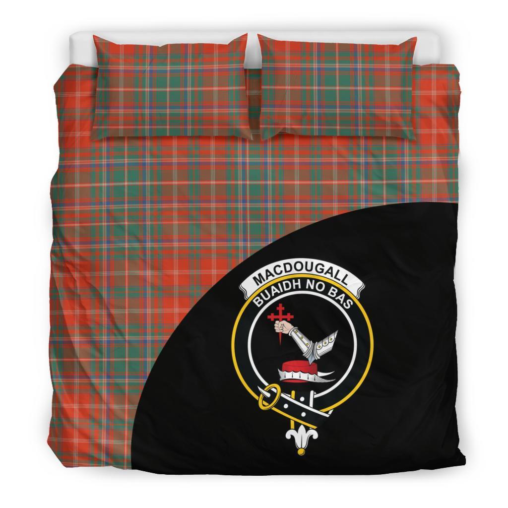 MacDougall Ancient Family Tartan Crest Wave Style Bedding Set